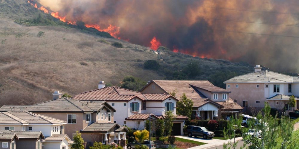 california brush fire