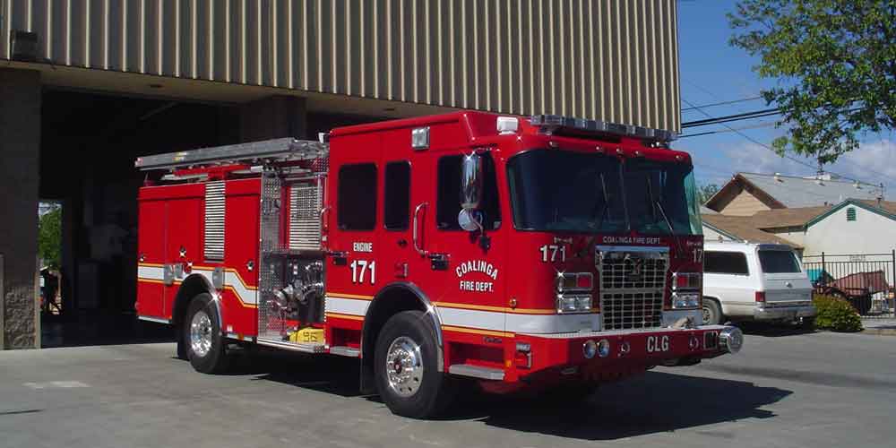 Type 1 Fire Engine in driveway