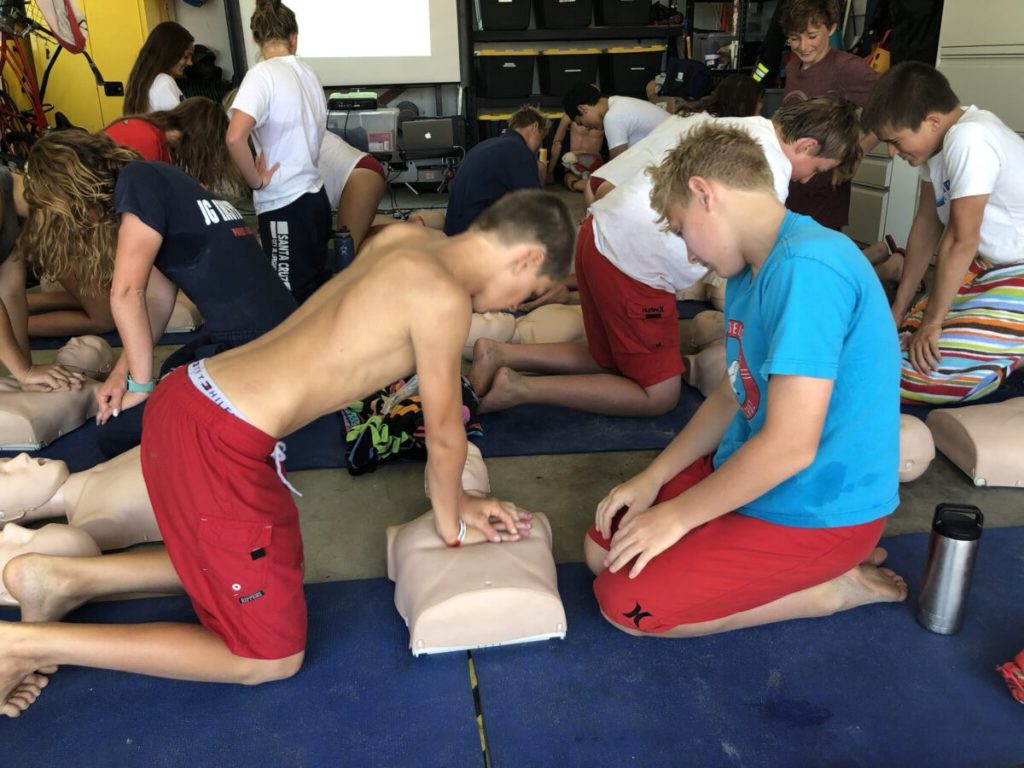 Jr Life Guards learn CPR